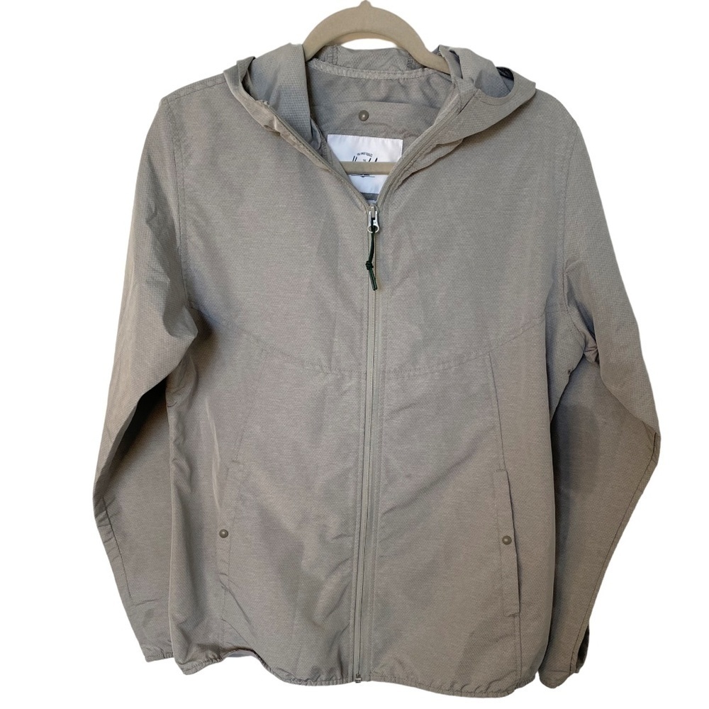 Herschel Women’s Lightweight Packable Rain Jacket, Large, Gray
